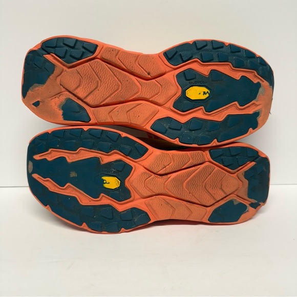 Hoka OneOne Zinal Running Shoes Orange Blue Pink Women’s 8.5 - Picture 8 of 9